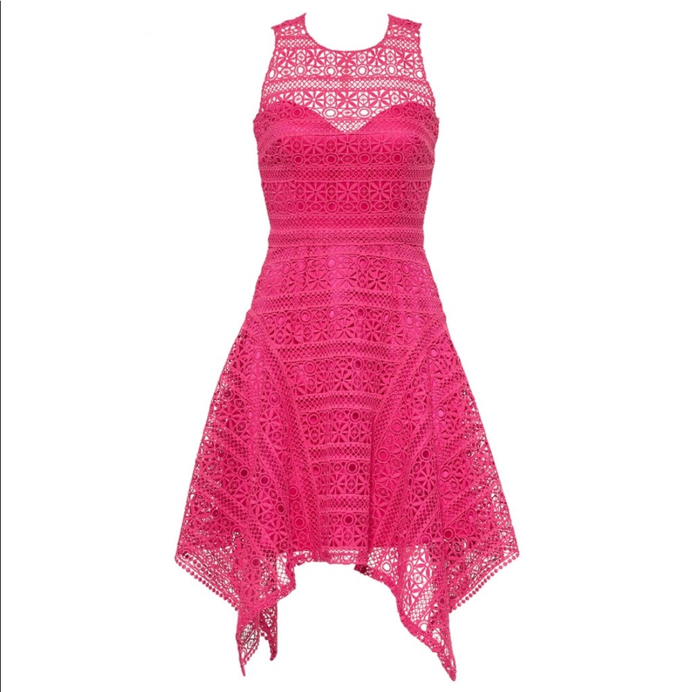 Theia Magenta cocktail dress stunning